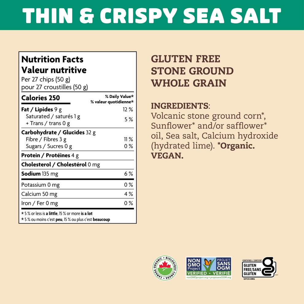 Que Pasa Organic Sea Salt Tortilla Chips