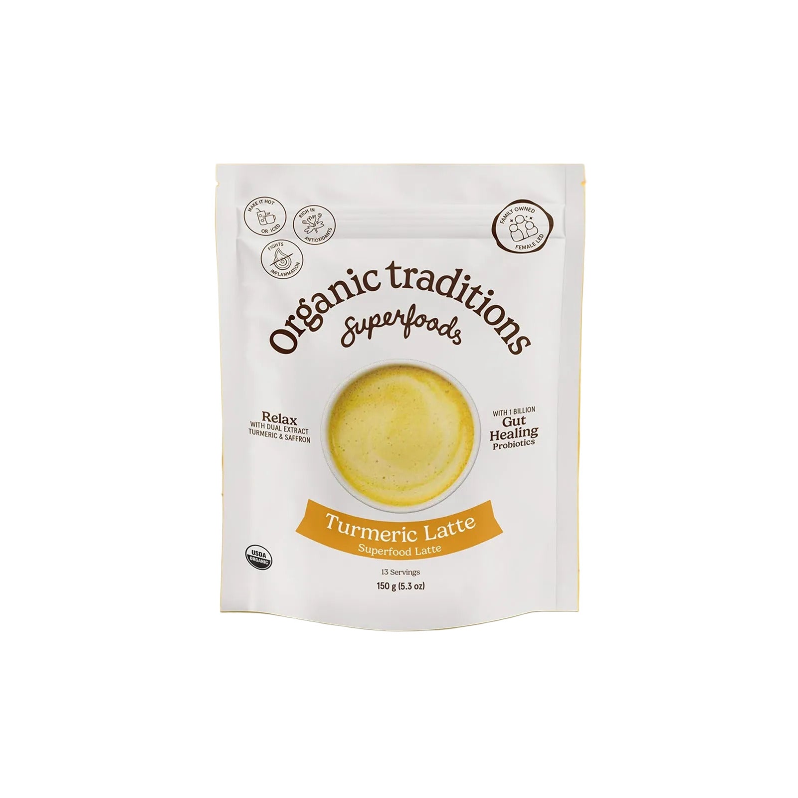 Organic Traditions Turmeric Latte with Probiotics