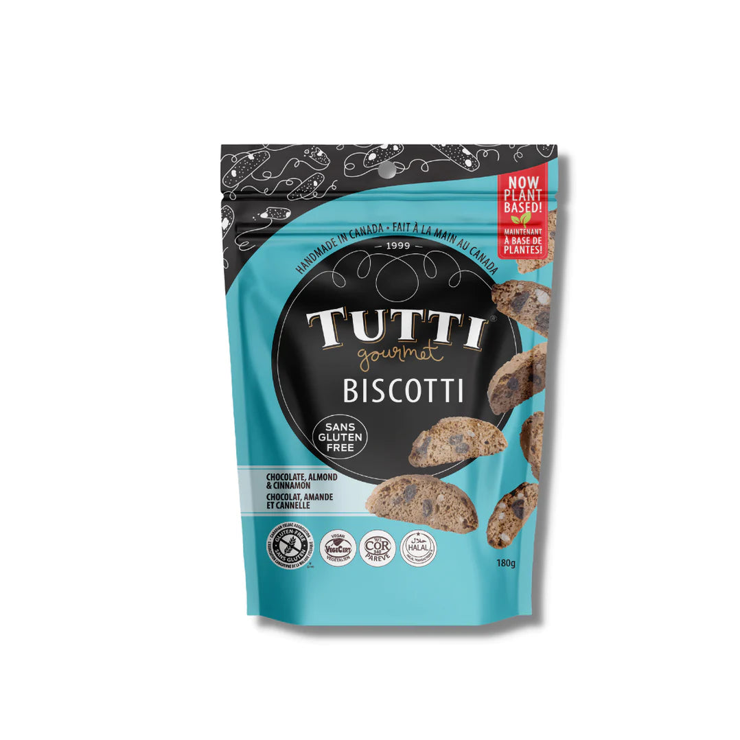 Tutti Gourmet Gluten-Free Chocolate, Almond & Cinnamon Biscotti