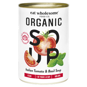 Vegan Organic Italian Tomato & Basil Soup
