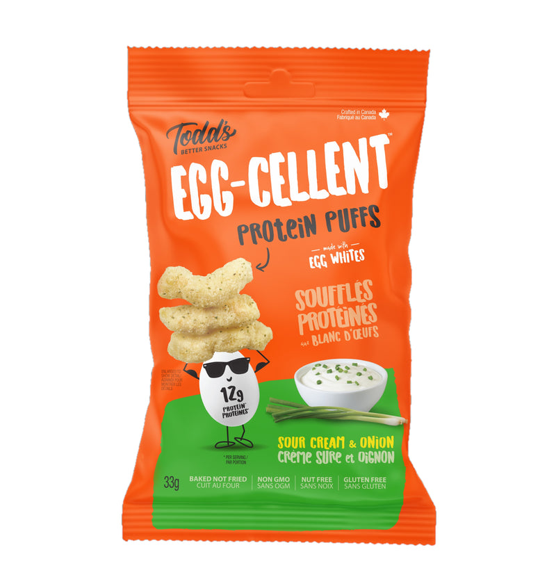 Sour Cream & Onion Egg-Cellent Protein Puffs