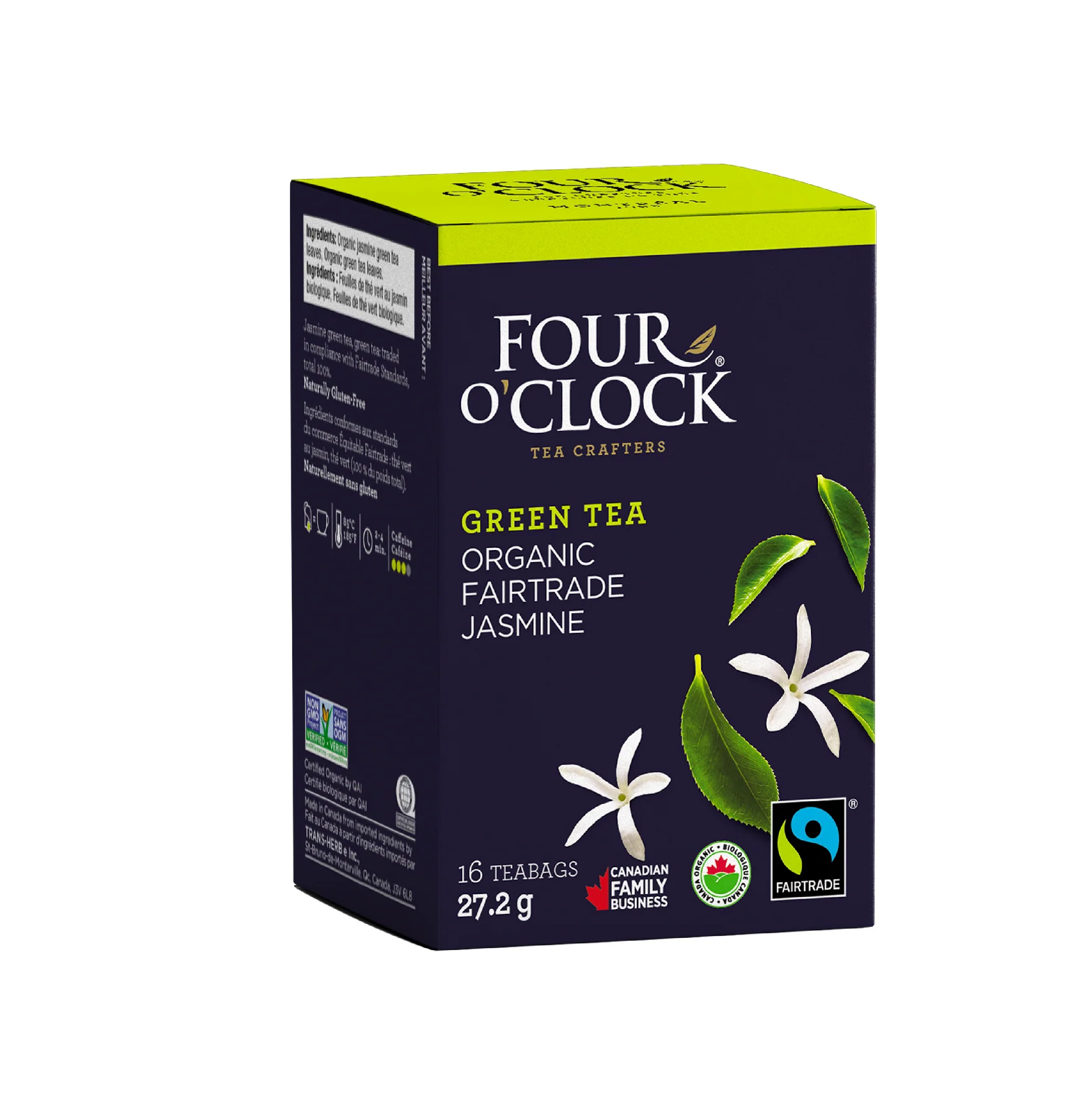 Four O' Clock Organic Jasmine Green Tea