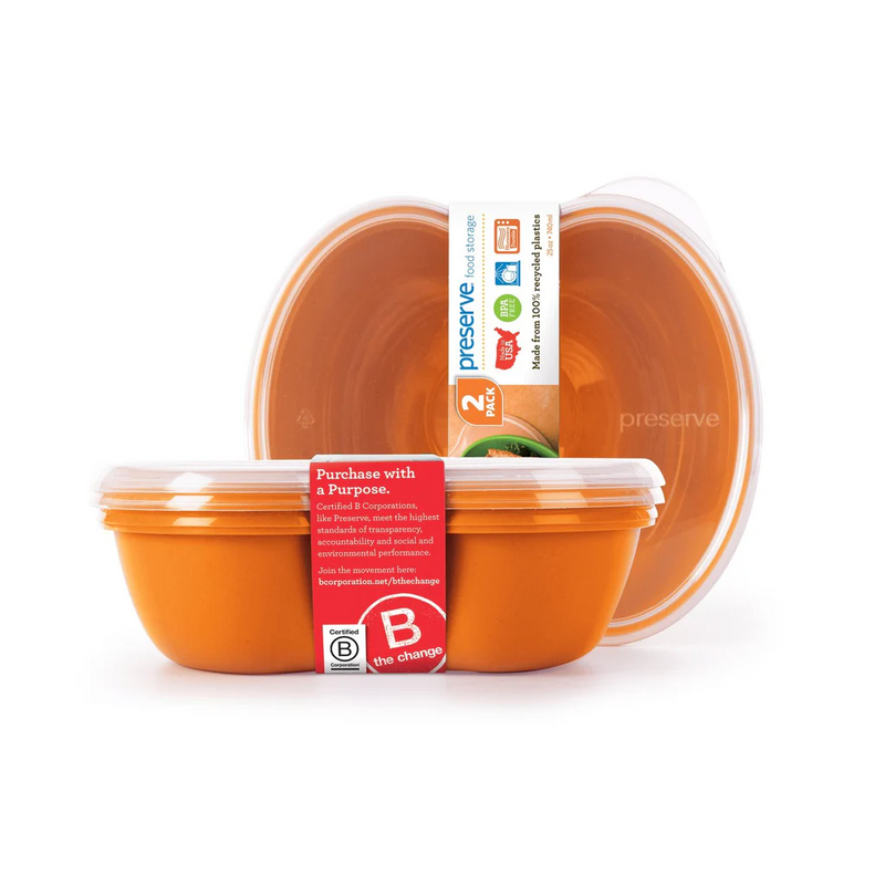 Orange 2 Pack Containers