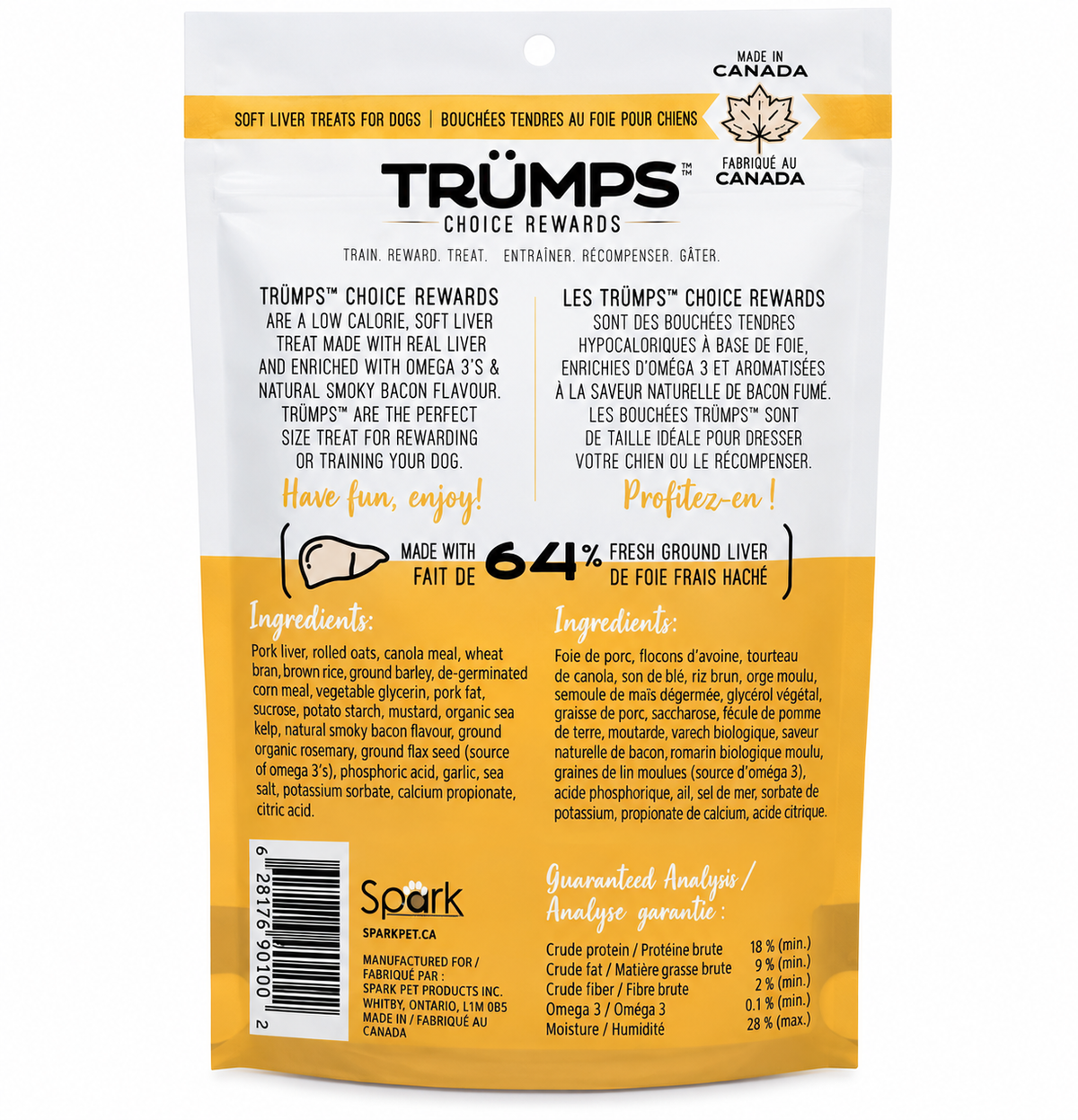Trumps Natural Smoky Bacon Treats for Dogs