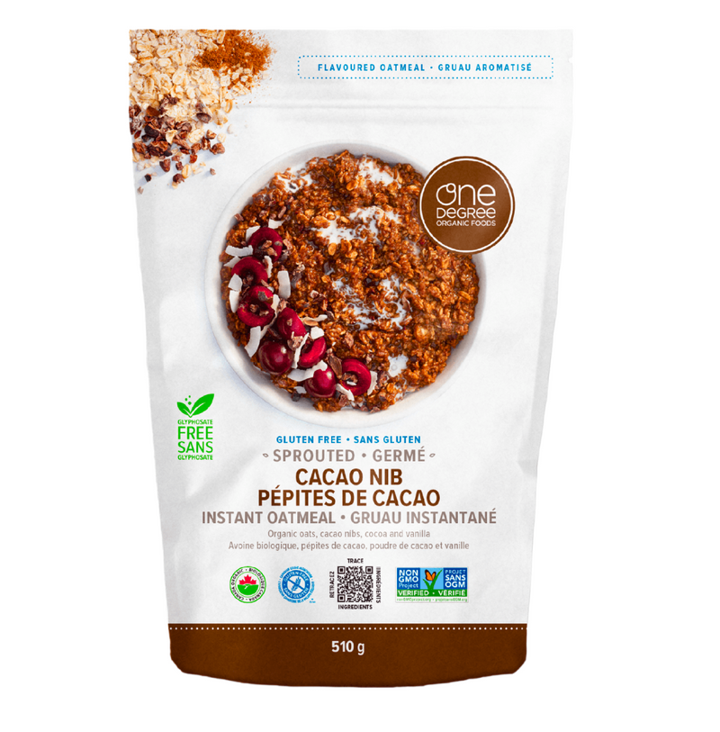 Sprouted Cacao Nib Instant Oatmeal