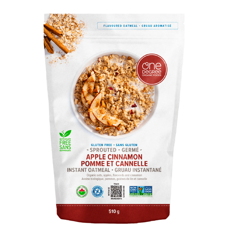 Sprouted Apple Cinnamon Instant Oatmeal