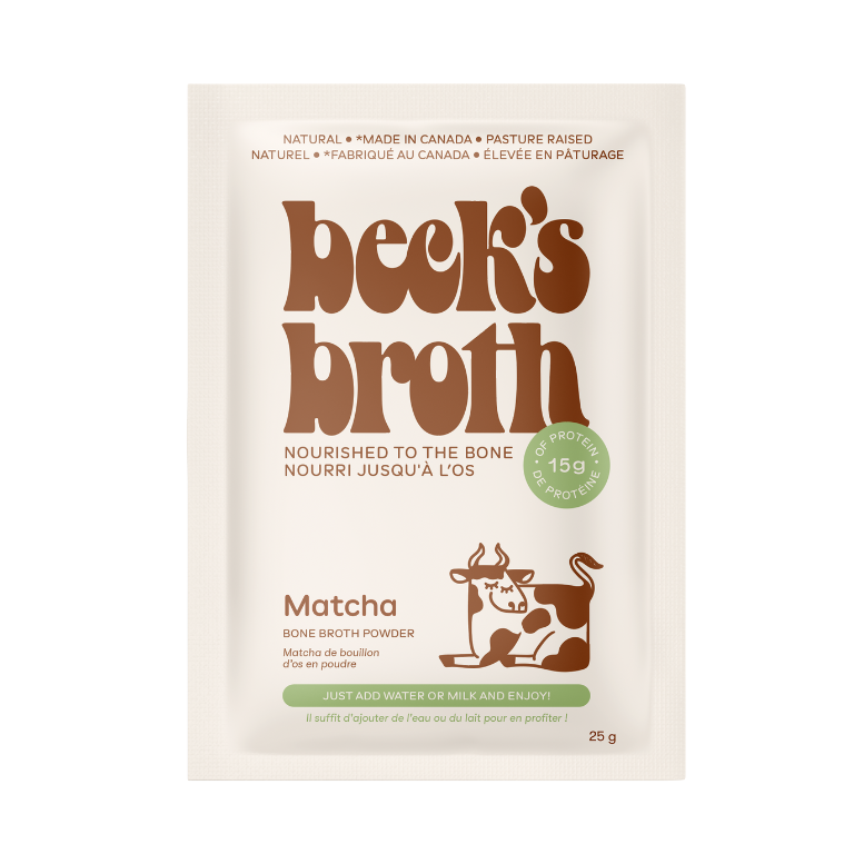 Protein Matcha Latte with Grass-Fed New Zealand Bone Broth