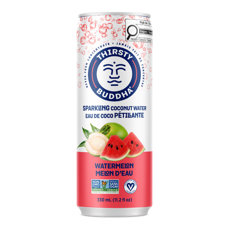 Thirsty Buddha Sparkling Coconut Water with Watermelon