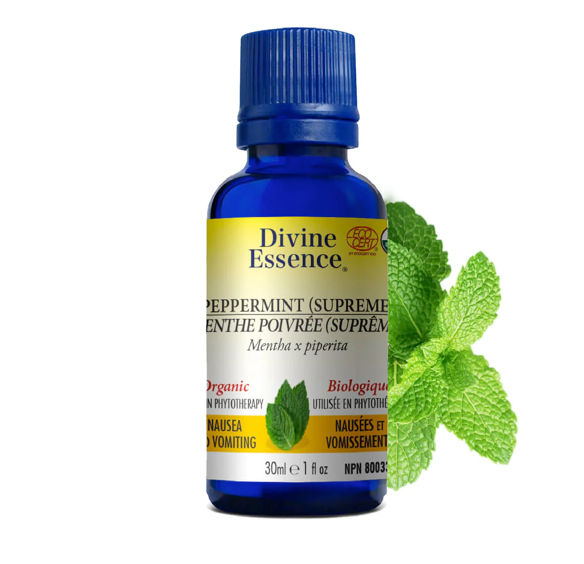 Divine Essence Organic Peppermint Essential Oil