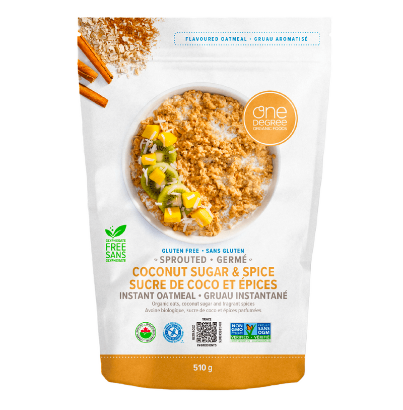 Sprouted Coconut Sugar & Spice Instant Oatmeal