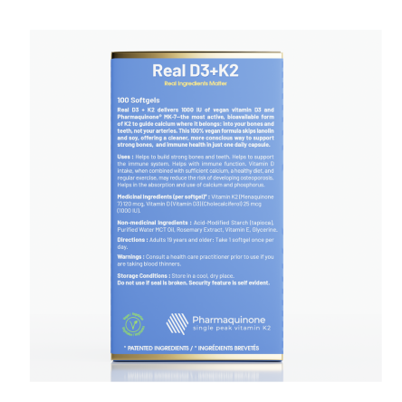 Leaf Source Plant Based Real D3+K2
