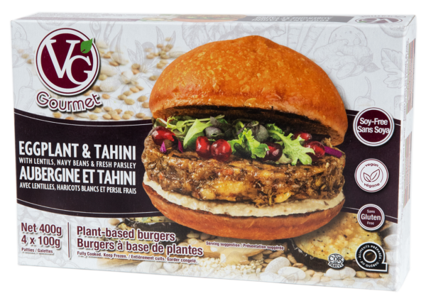 VG Gourmet Eggplant & Tahini Burgers