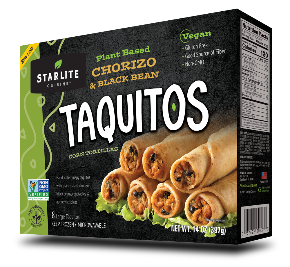 Chorizo Black Bean Taquitos