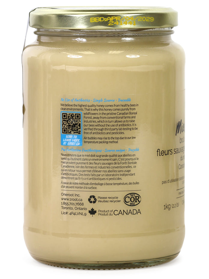 Oneroot Raw Wildflower Honey
