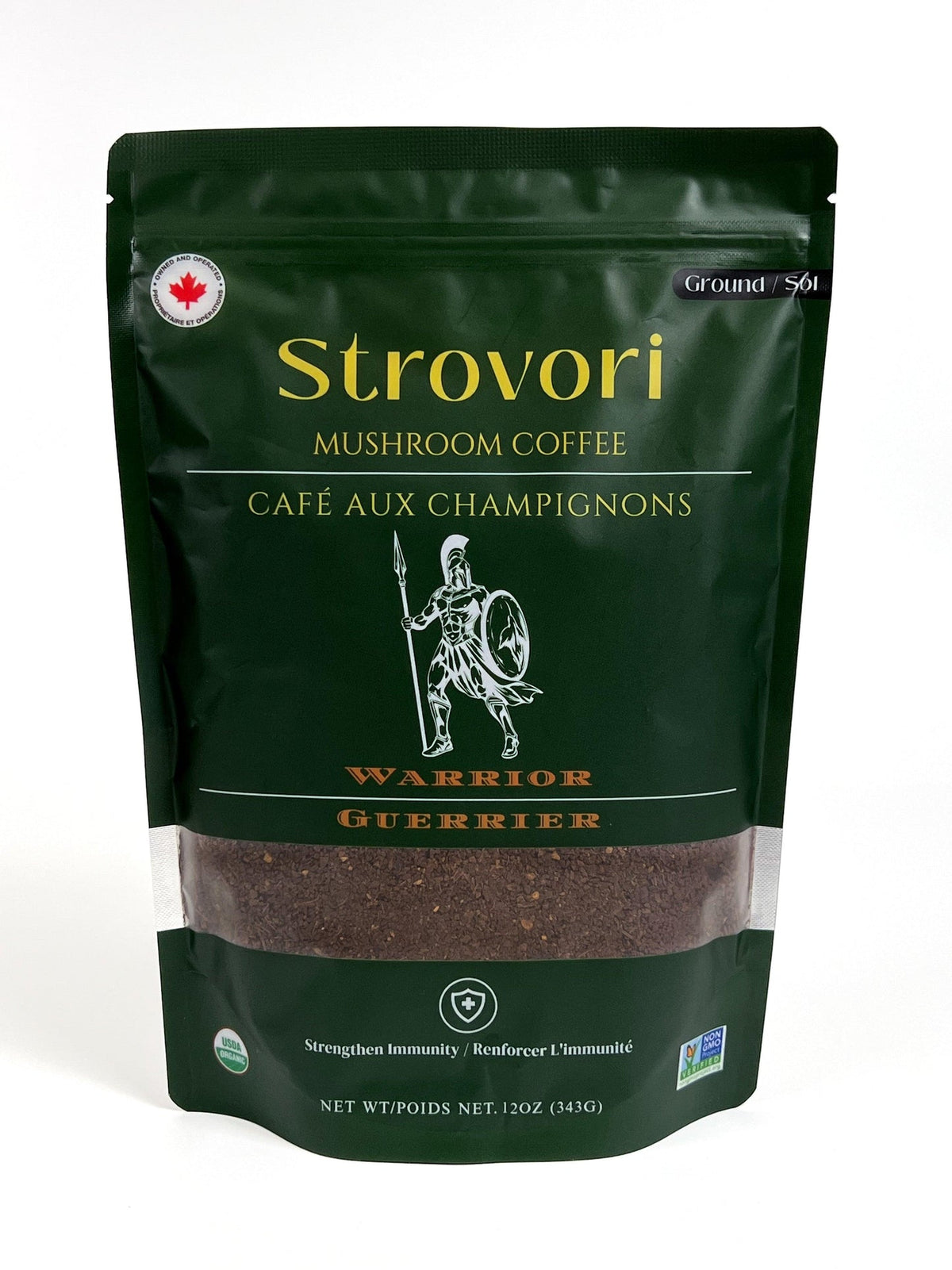 Strovori Organic Ground Warrior Mushroom Coffee