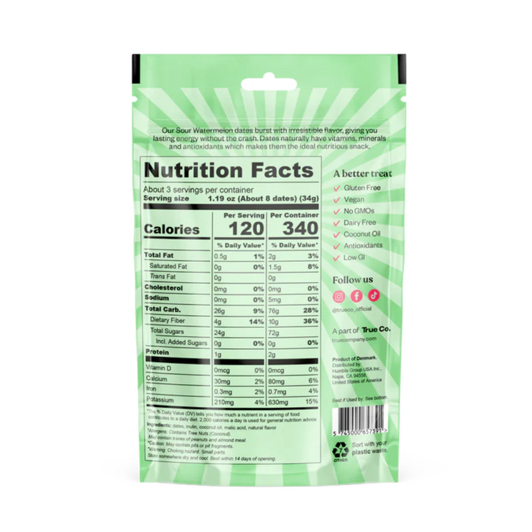 True Dates Gluten-Free Sour Watermelon True Dates
