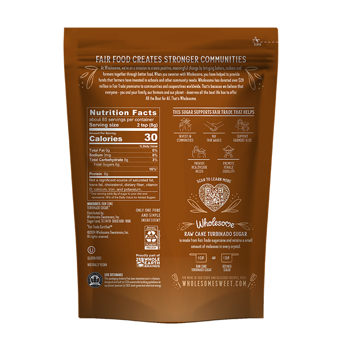 Wholesome Sweeteners Raw Cane Sugar