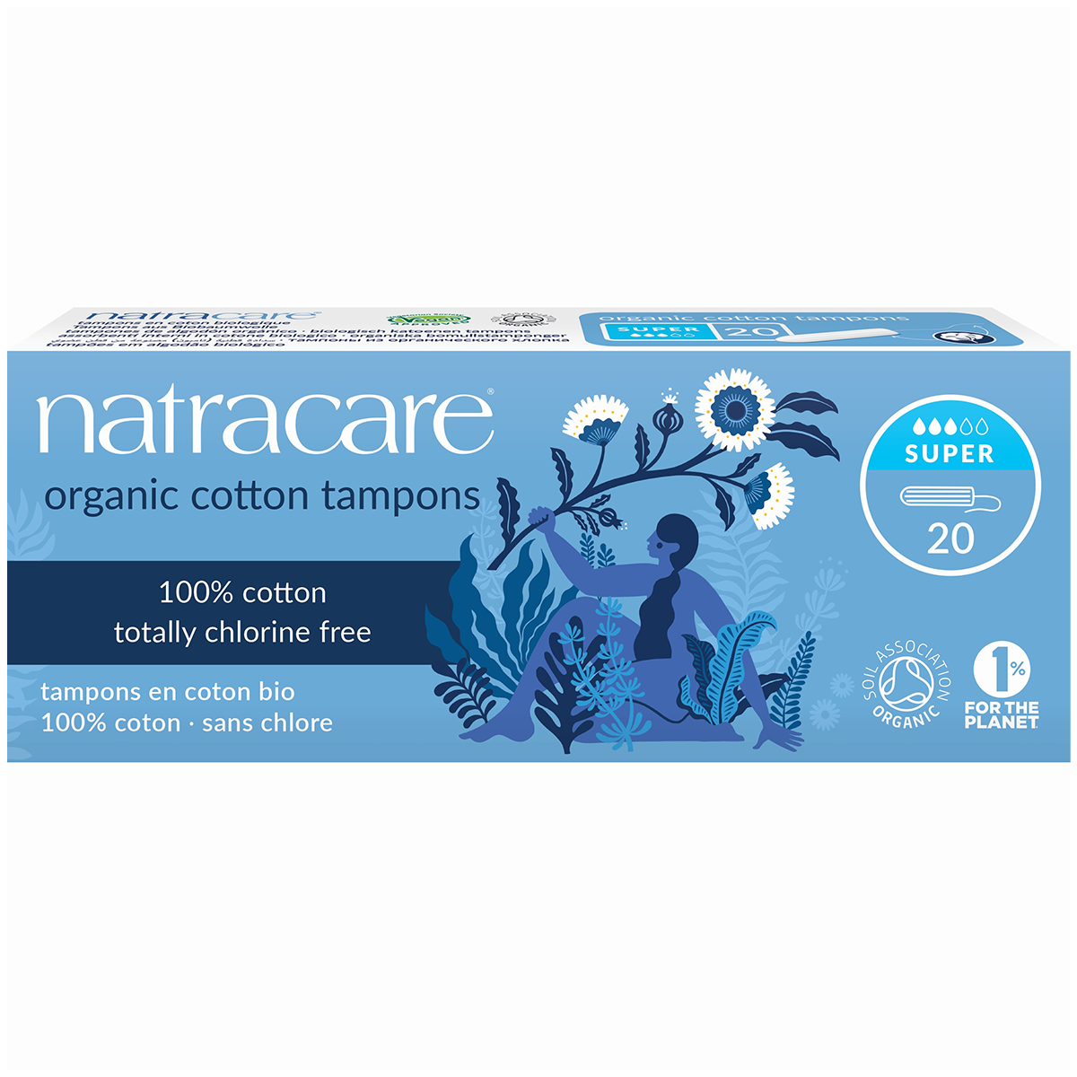 Organic Super Non-Applicator Tampons
