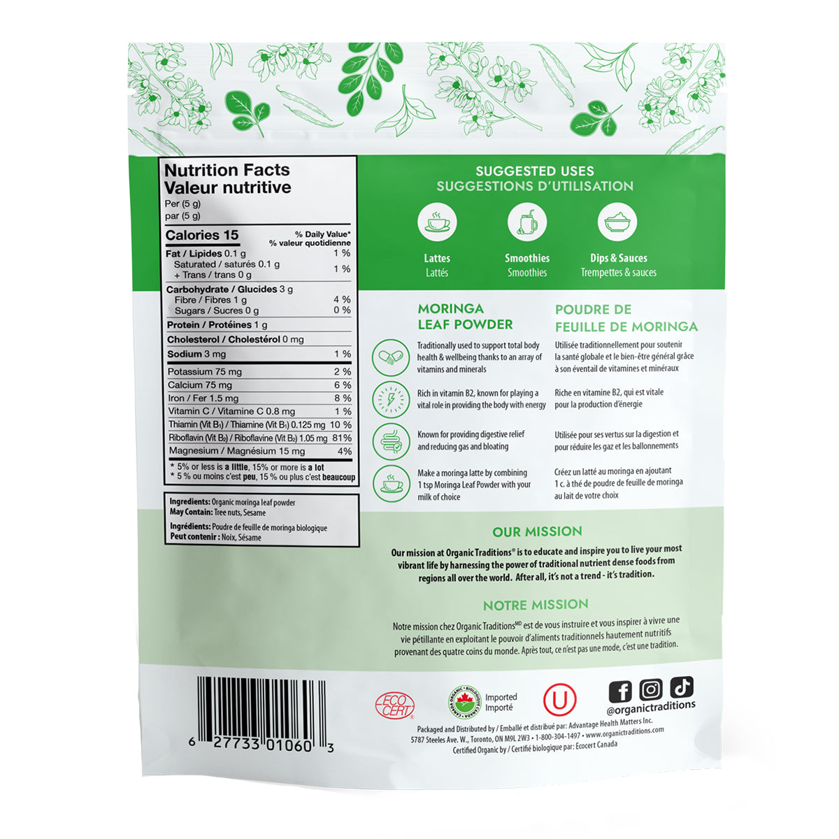 Organic Moringa Leaf Powder