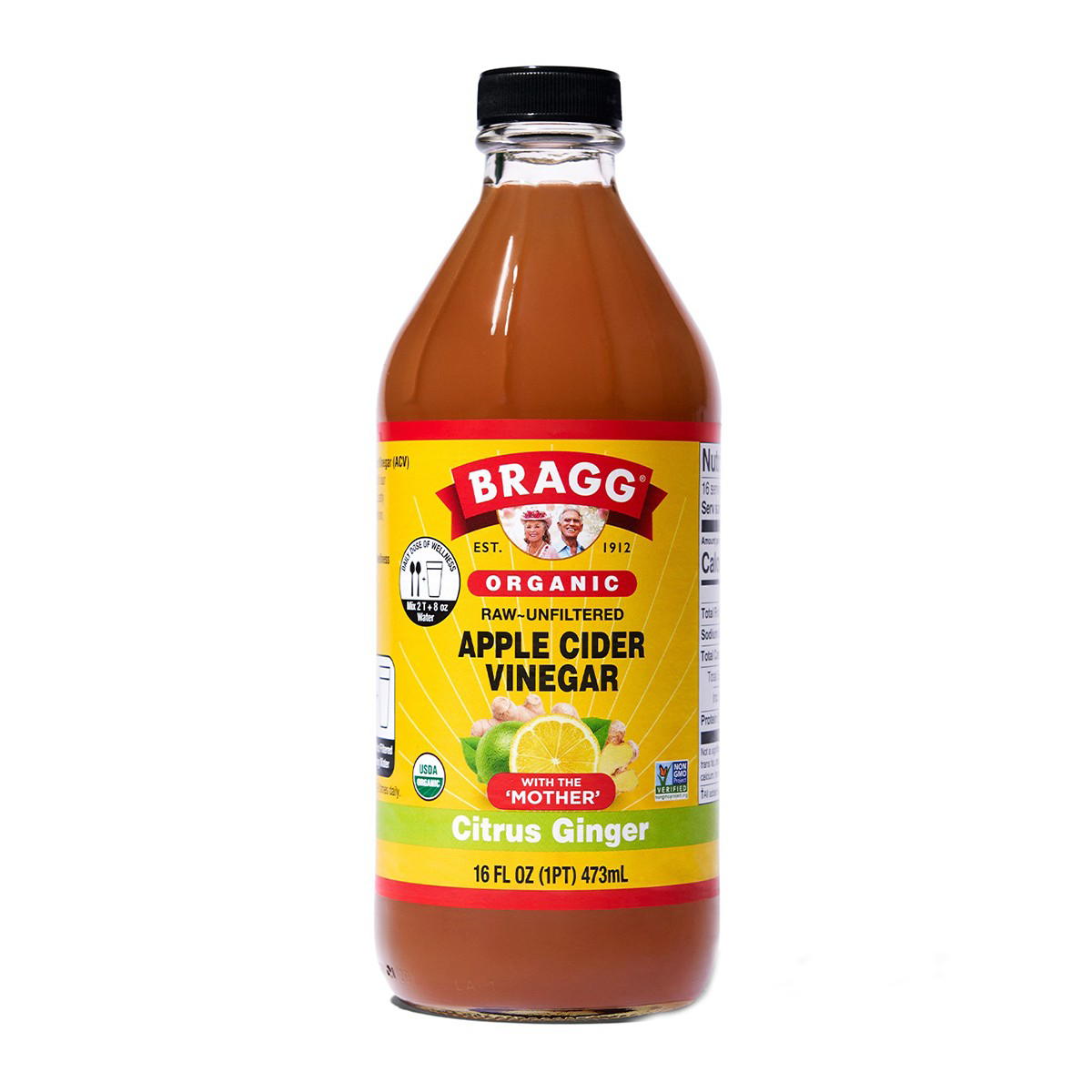 Organic Citrus Ginger Enhanced Apple Cider Vinegar