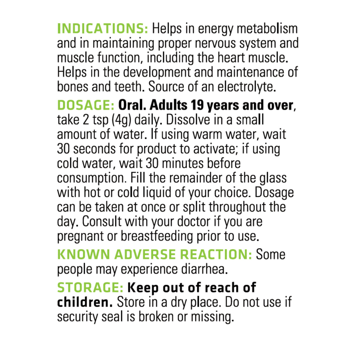 Exotic Raspberry Lemon Mag365 Magnesium Powder