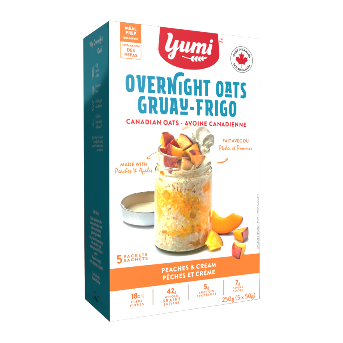 Yumi Peaches & Cream Overnight Oats