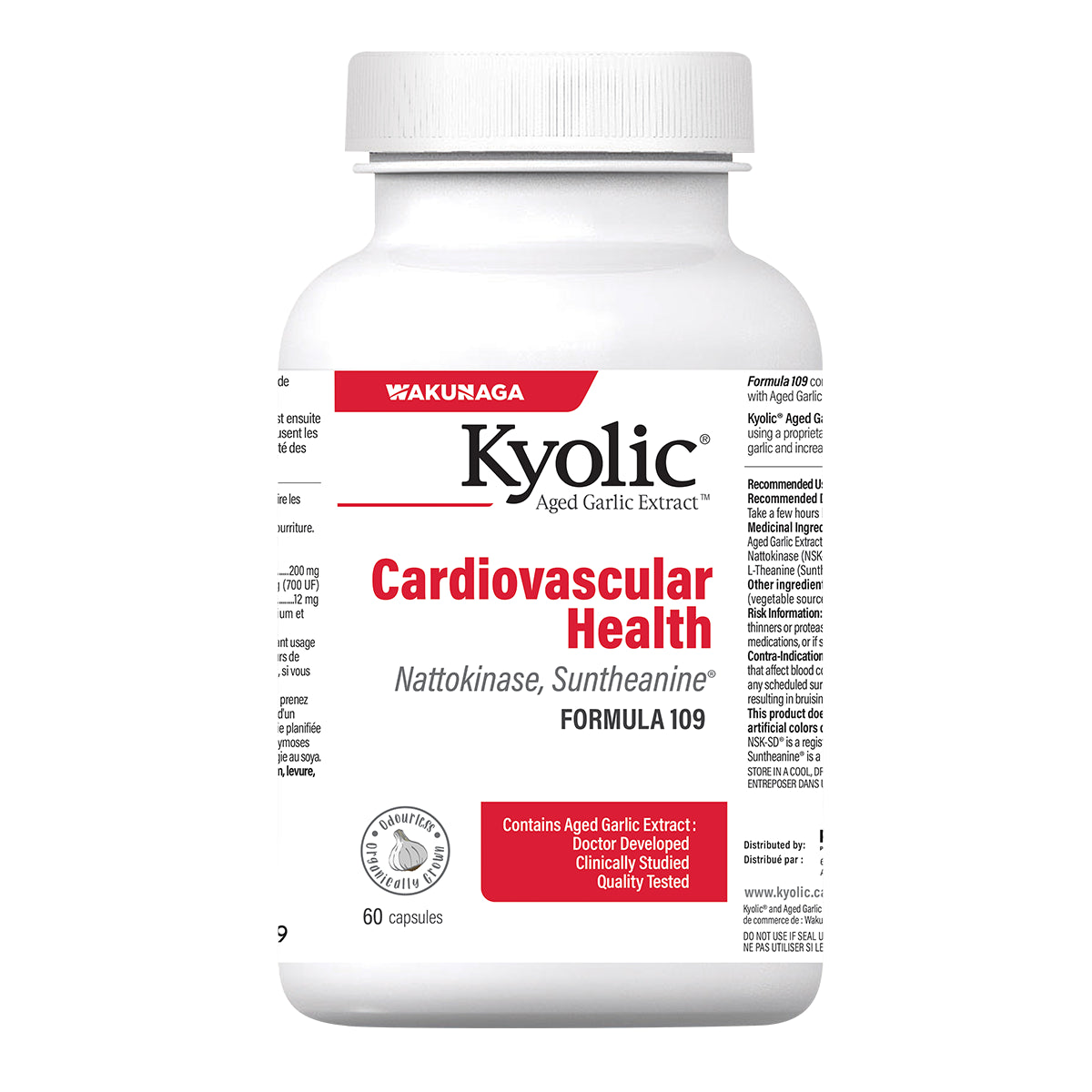 Aged Garlic Extract Cardiovascular Health Nattokinase & Suntheanine