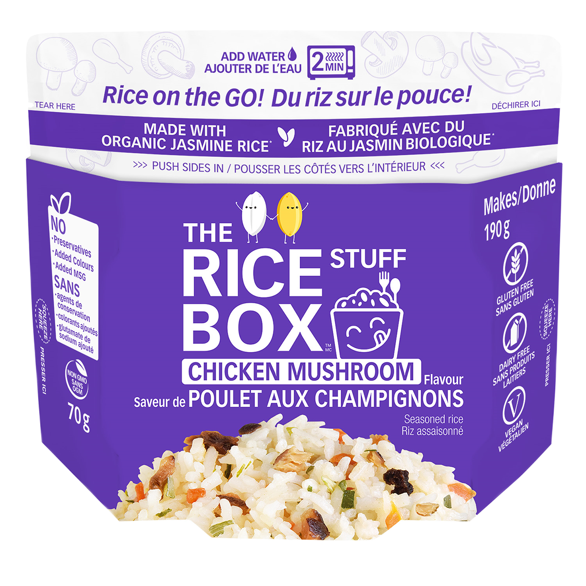Chicken Fillet Rice Box Chicken Mushroom Fried Rice Rice Stuff Box