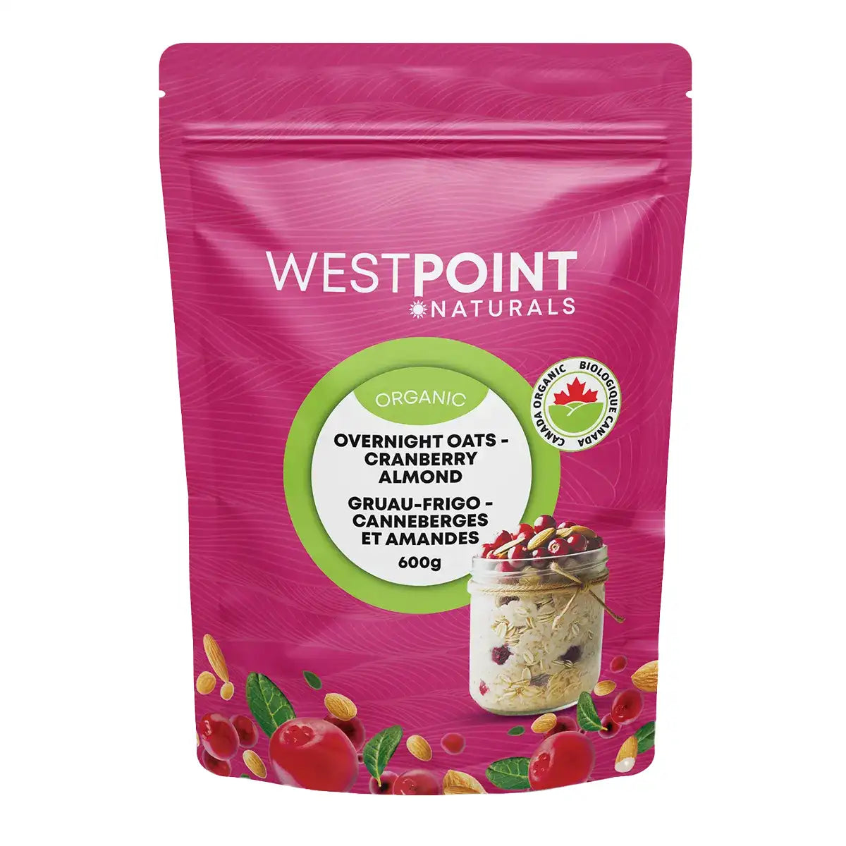 Westpoint Naturals Organic Overnight Oats - Cranberry & Almond