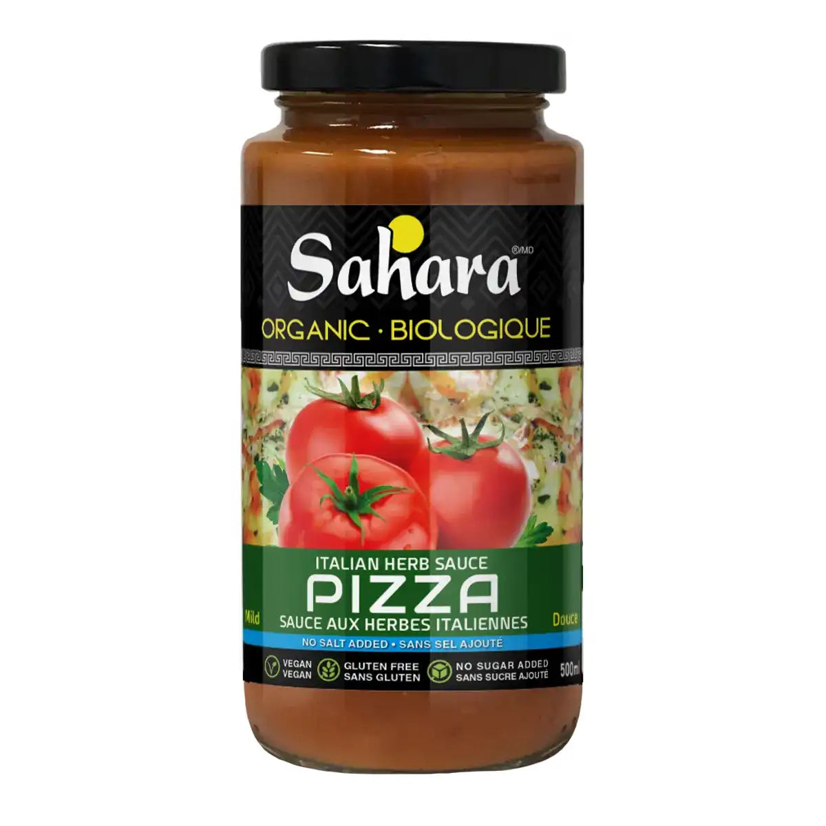 Sahara Organic No Salt Added Pizza Sauce