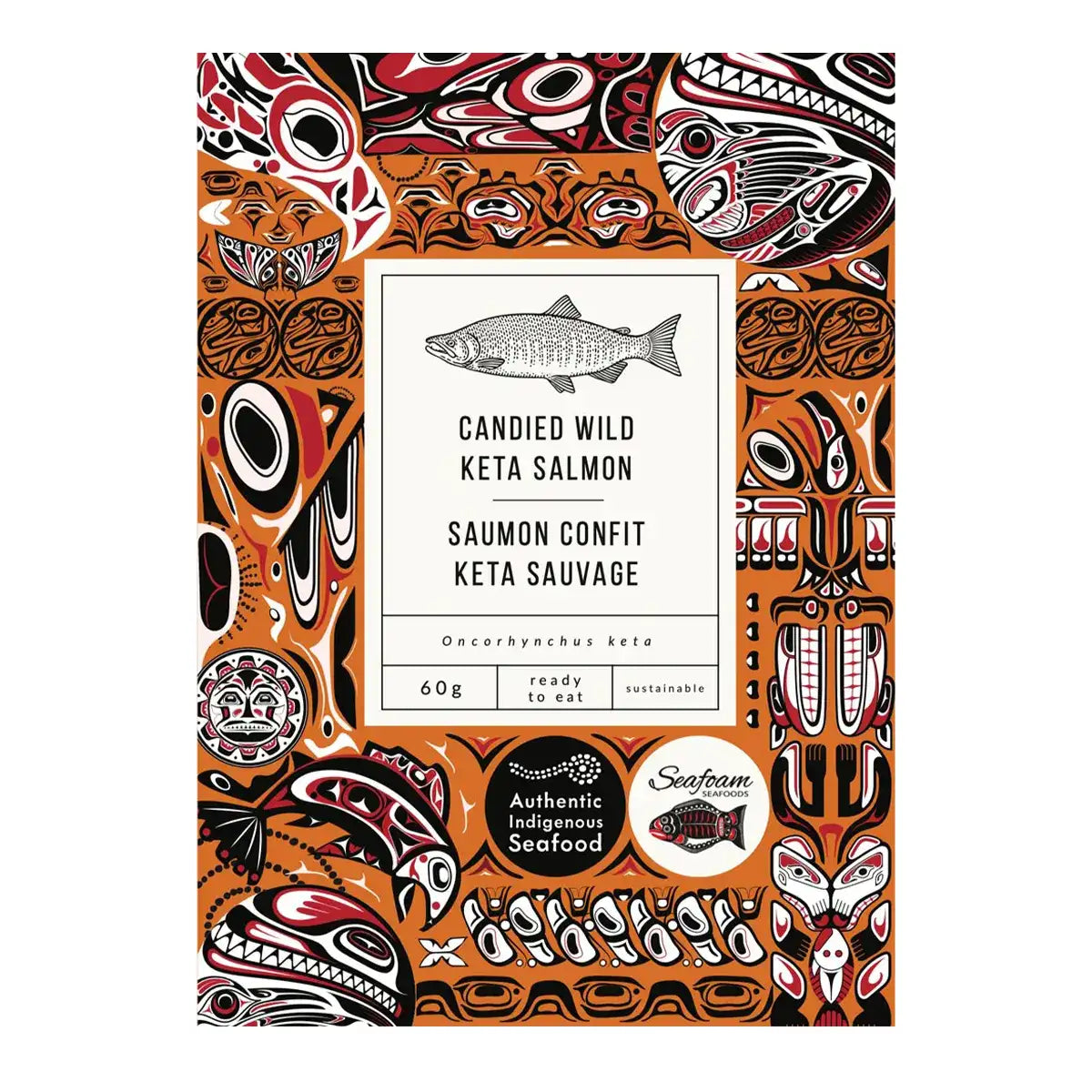 Authentic Indigenous Seafood Candied Wild Keta Salmon Jerky