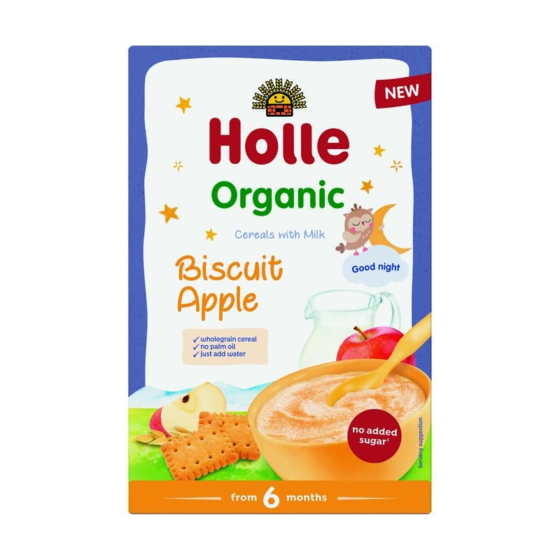 Org Biscuit Apple Milk Cereal 6 Months+