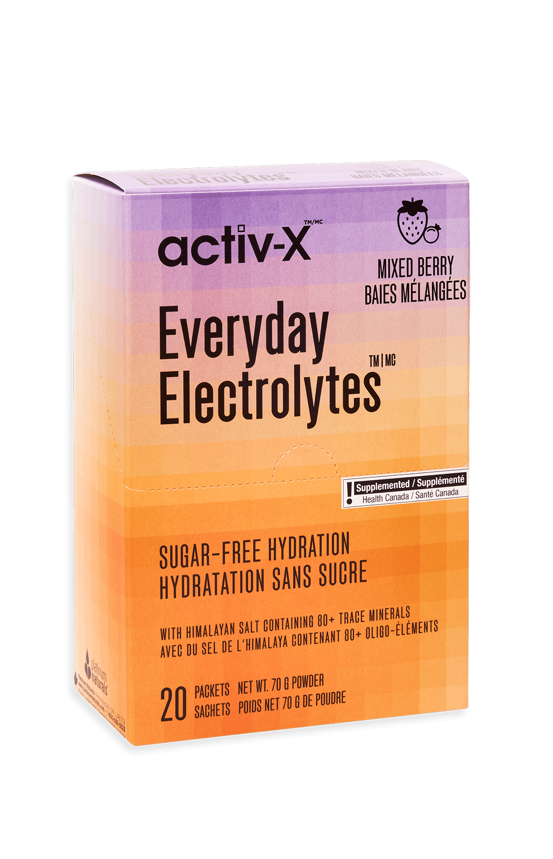 Platinum Naturals Mixed Berry Activ-X Everyday Electrolytes Case