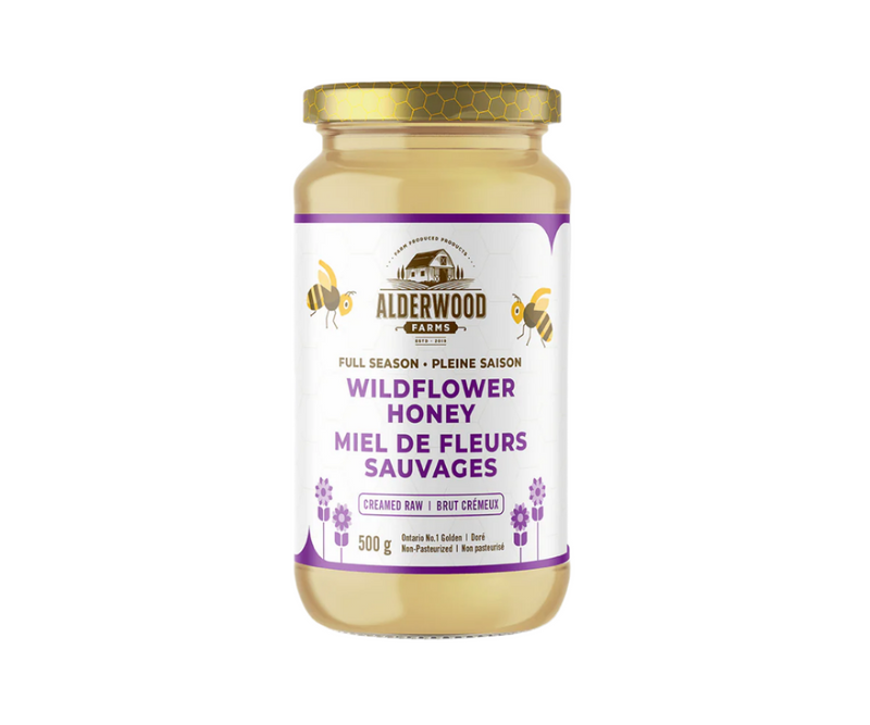 Full Season Creamed Raw Wildflower Honey