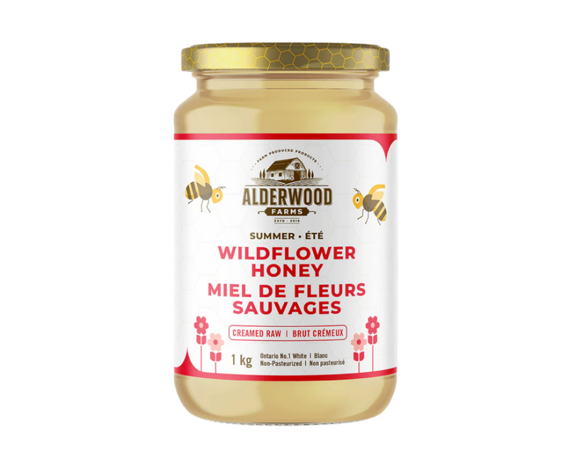 Summer Creamed Raw Wildflower Honey