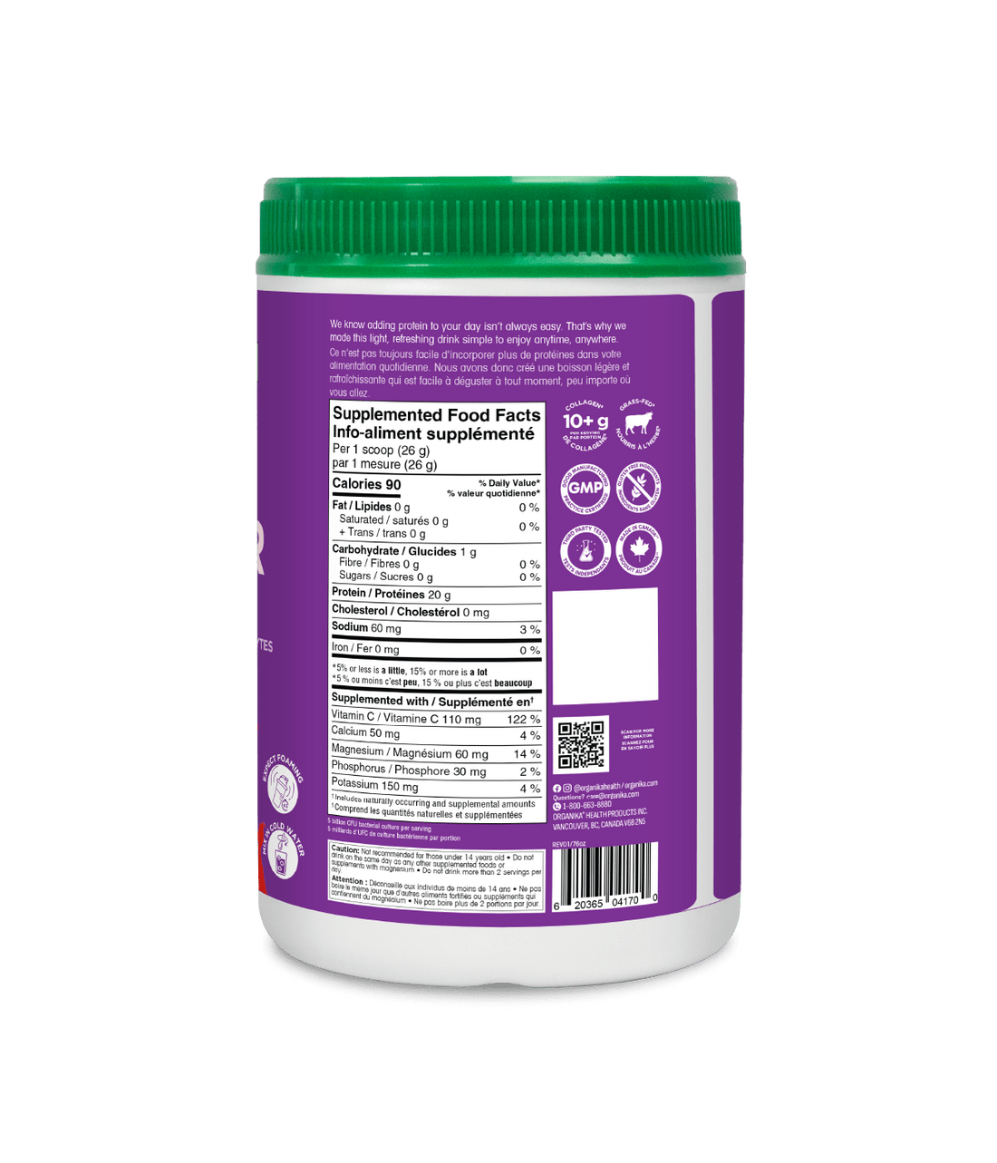 Organika Peach Mango All Day Protein Hydrator