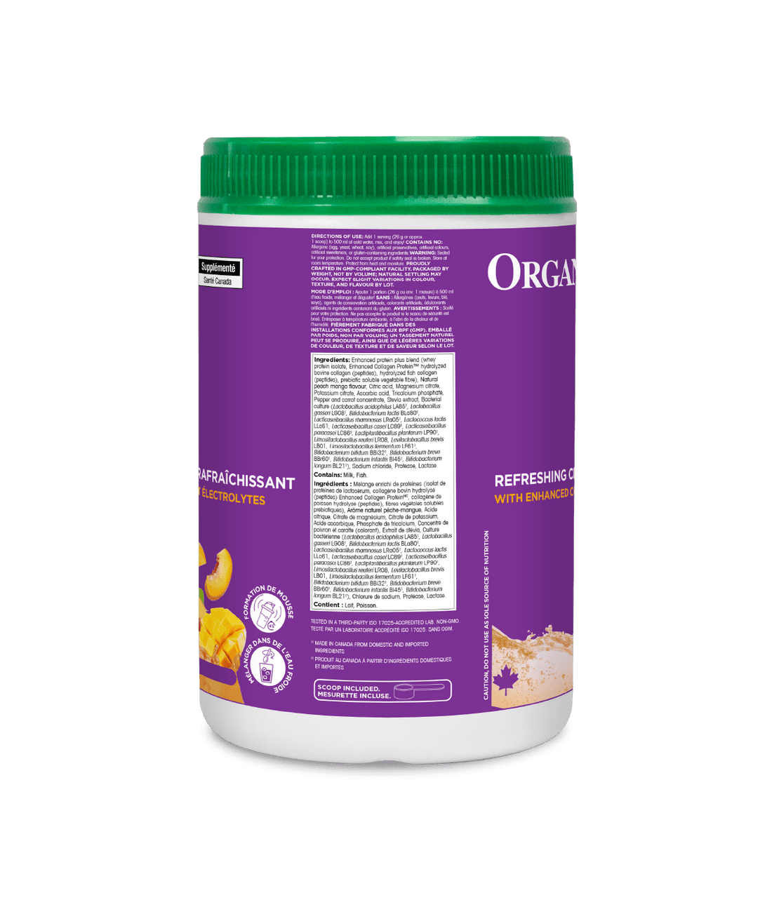 Organika Peach Mango All Day Protein Hydrator