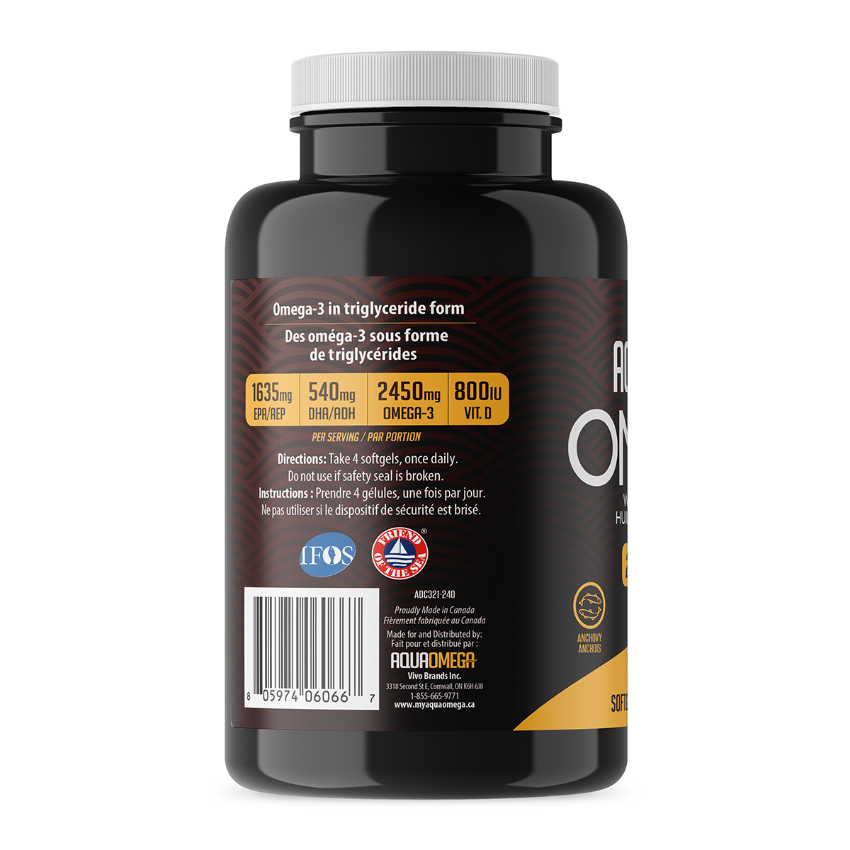 Standard Omega-3 Wild Caught Fish Oil Softegels