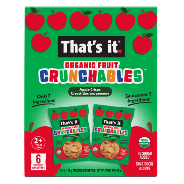 That's it. Organic Apple Crisps Fruit Crunchables