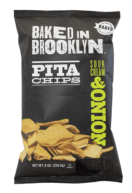 Baked In Brooklyn Sour Cream & Onion Pita Chips
