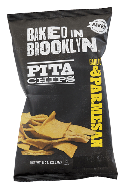 Baked In Brooklyn Garlic & Parmesan Pita Chips