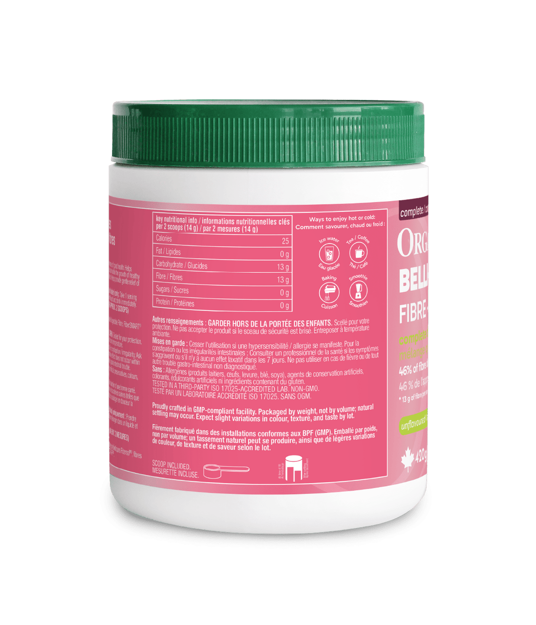 Organika Unflavoured Belli-Bliss Fibre