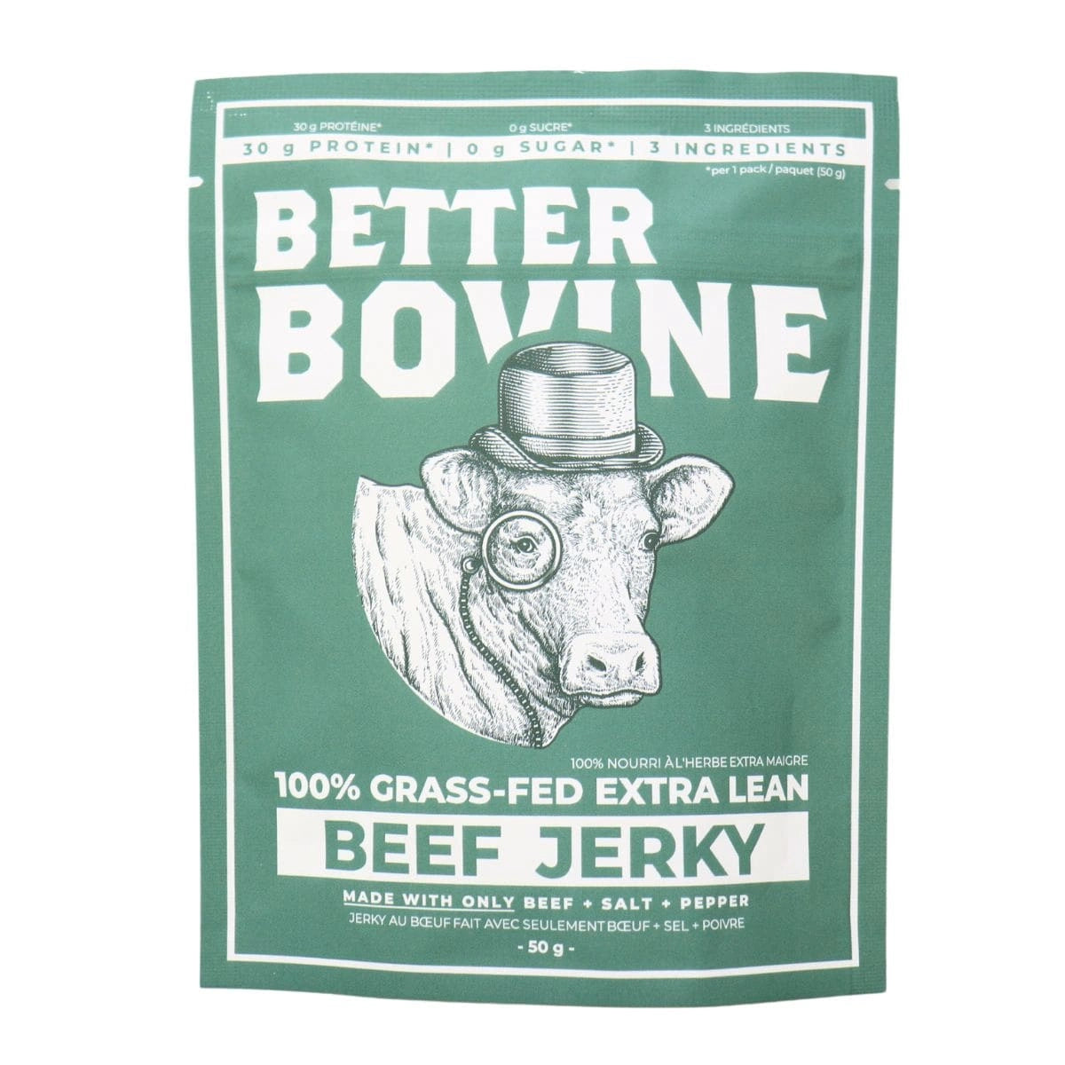 Better Bovine Grass-Fed Extra Lean Beef Jerky