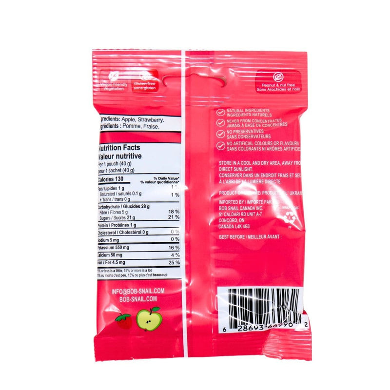 Apple-strawberry Fruit Snack Collation