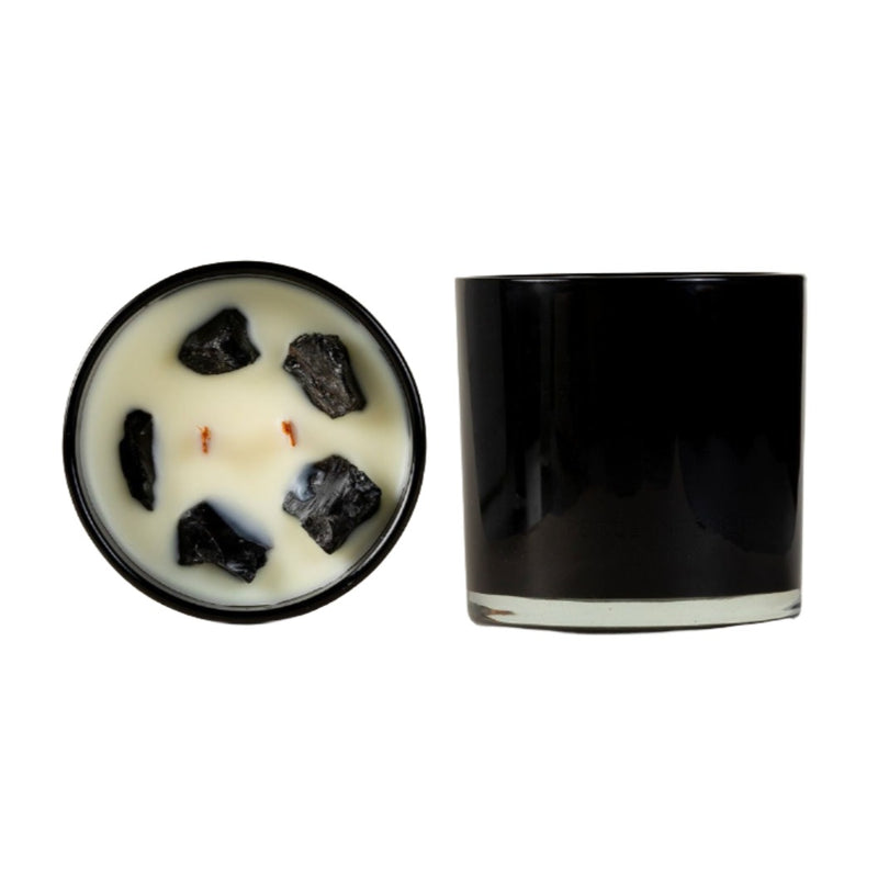 Inner Strength Obsidian Candle