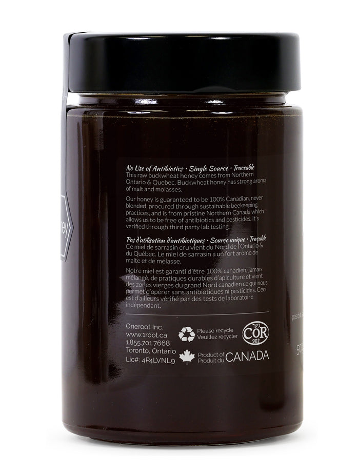 Oneroot Raw Buckwheat Honey
