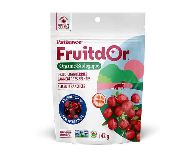 Patience Fruit & Co. Organic Dried Cranberries with No Added Sugar and Sliced