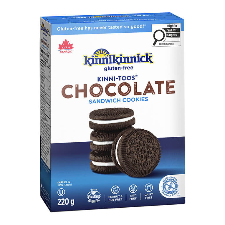 Kinnikinnick Gluten Free Chocolate Sandwich Cookie