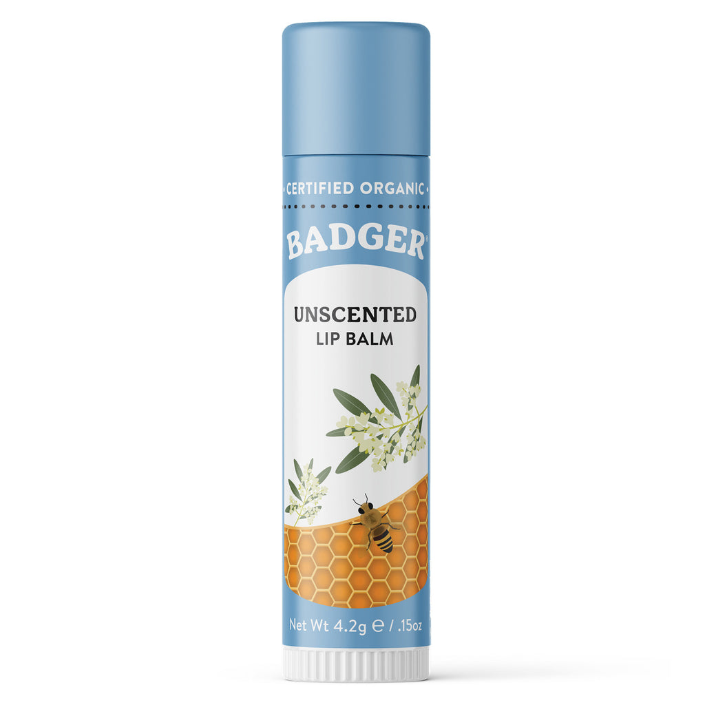 Badger Unscented Lip Balm