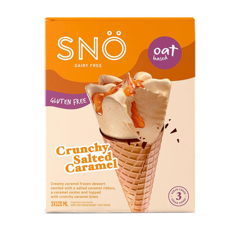 Crunchy Salted Caramel Dairy-Free Cones